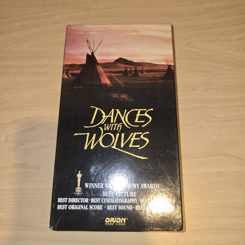 Dances with Wolves VHS, NEW Sealed, NTSC Drama Western PG-13 Costner Greene
